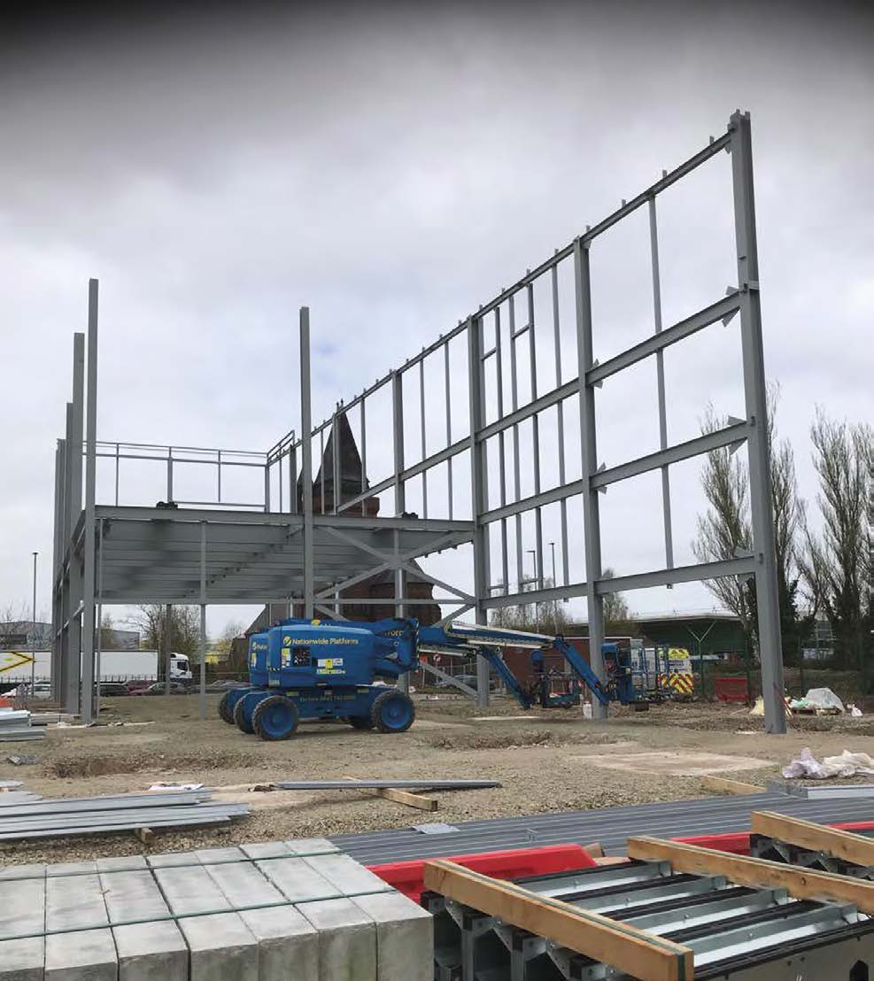 A steel-framed solution was chosen for a number of reasons, most notably for flexibility and speed of construction