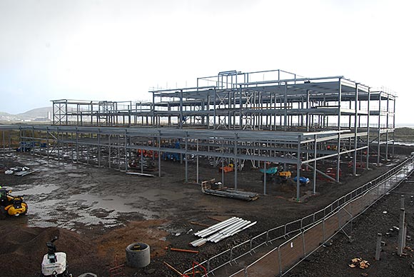 The manufacturing facility takes shape