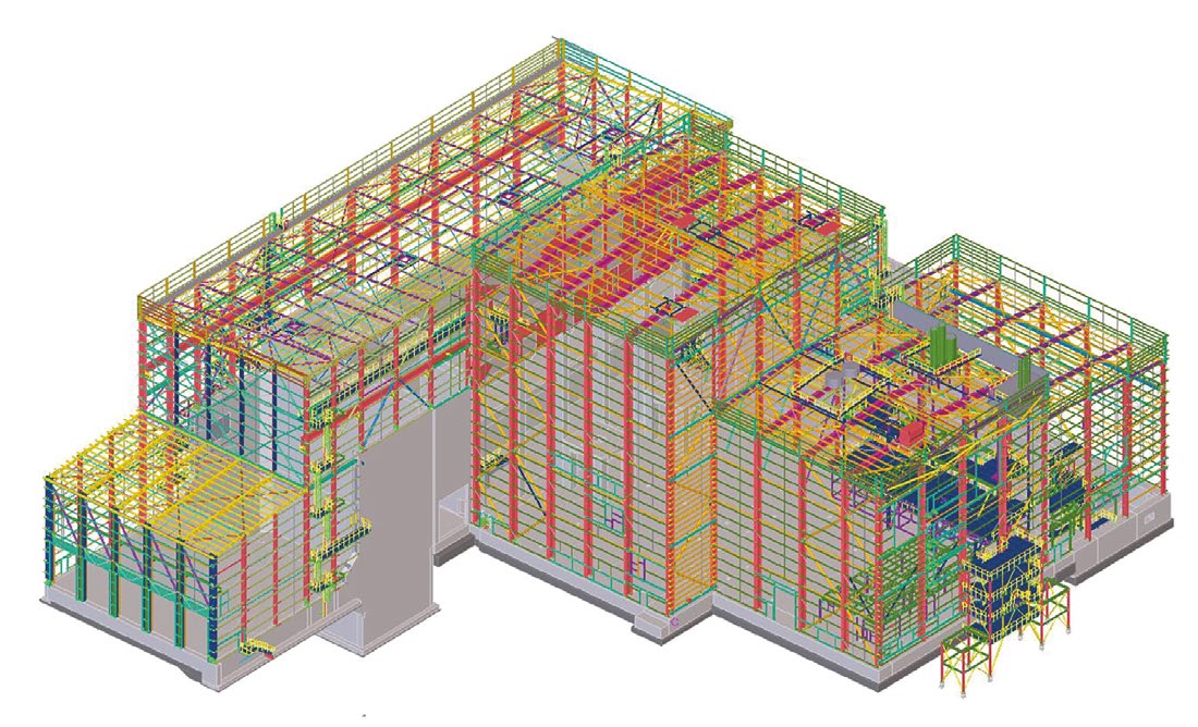 The main structuresare all interconnected but structurally independent