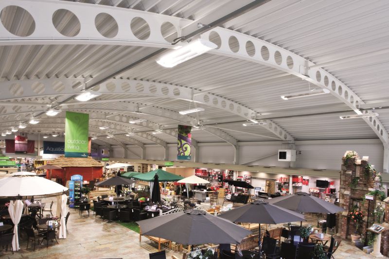 Curved steelwork at Hayes Garden Centre&lt;br/&gt;&#39;&#39;(Image courtesy of Kloeckner Metals UK Westok)&#39;&#39;