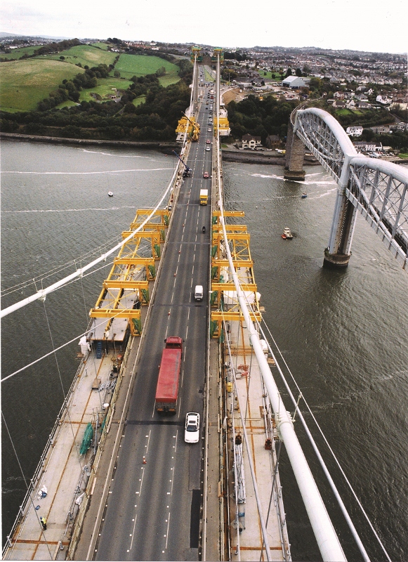 Tamar Bridge widening, Plymouth&lt;br&gt;&#39;&#39;(Image courtesy of AECOM)&#39;&#39;