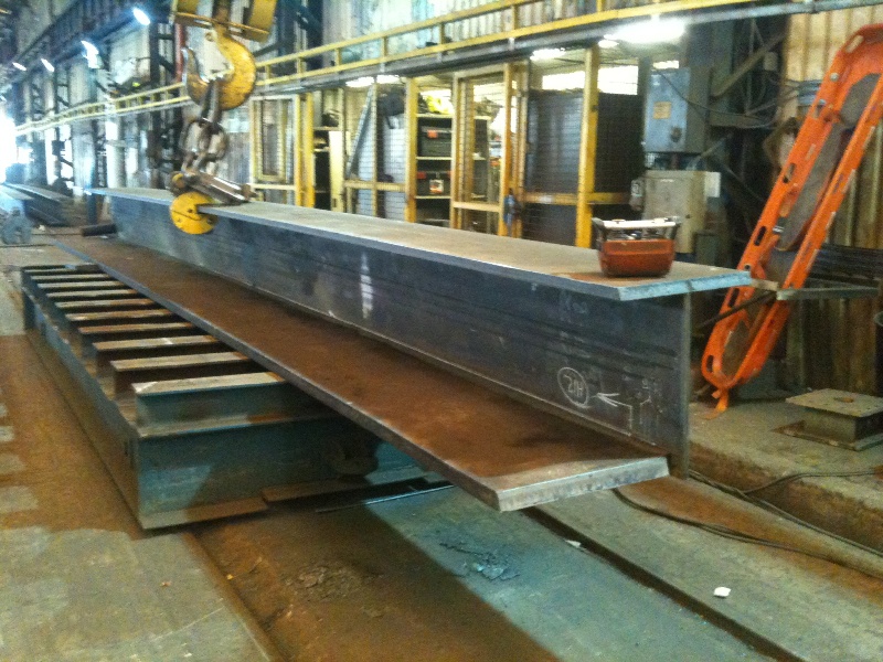 Example of an asymmetric fabricated girder (J-section)&lt;br&gt;