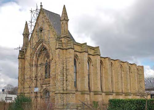 Before construction work started, the chapel had fallen into disrepair and had no roof