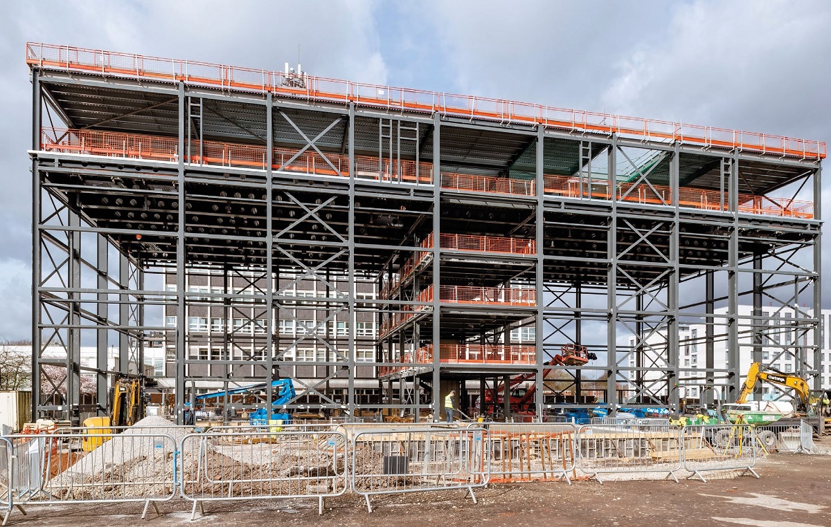 A constrained site has meant coordination between trades has been key to keeping the job on schedule