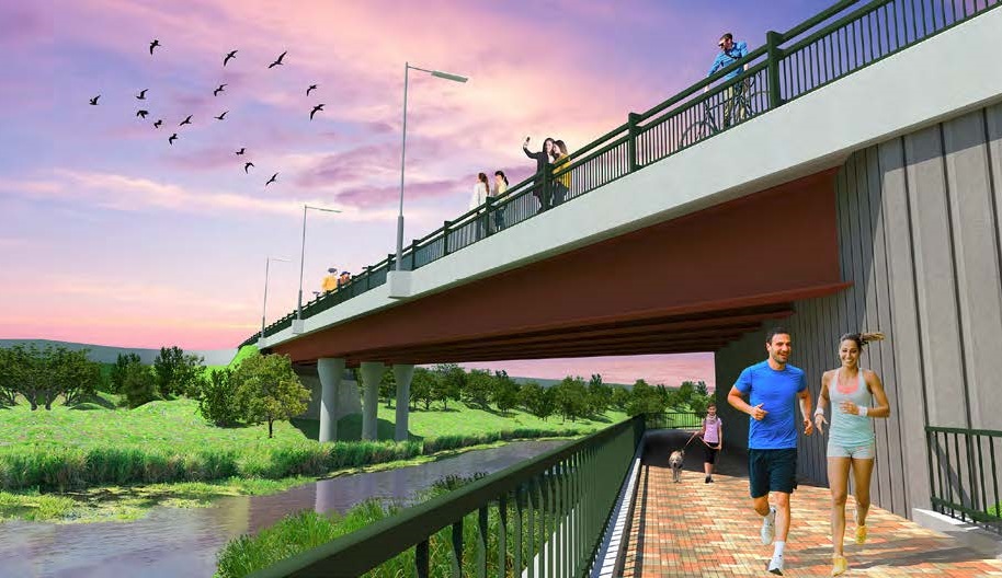 The bridge will allow easier access to the railway station