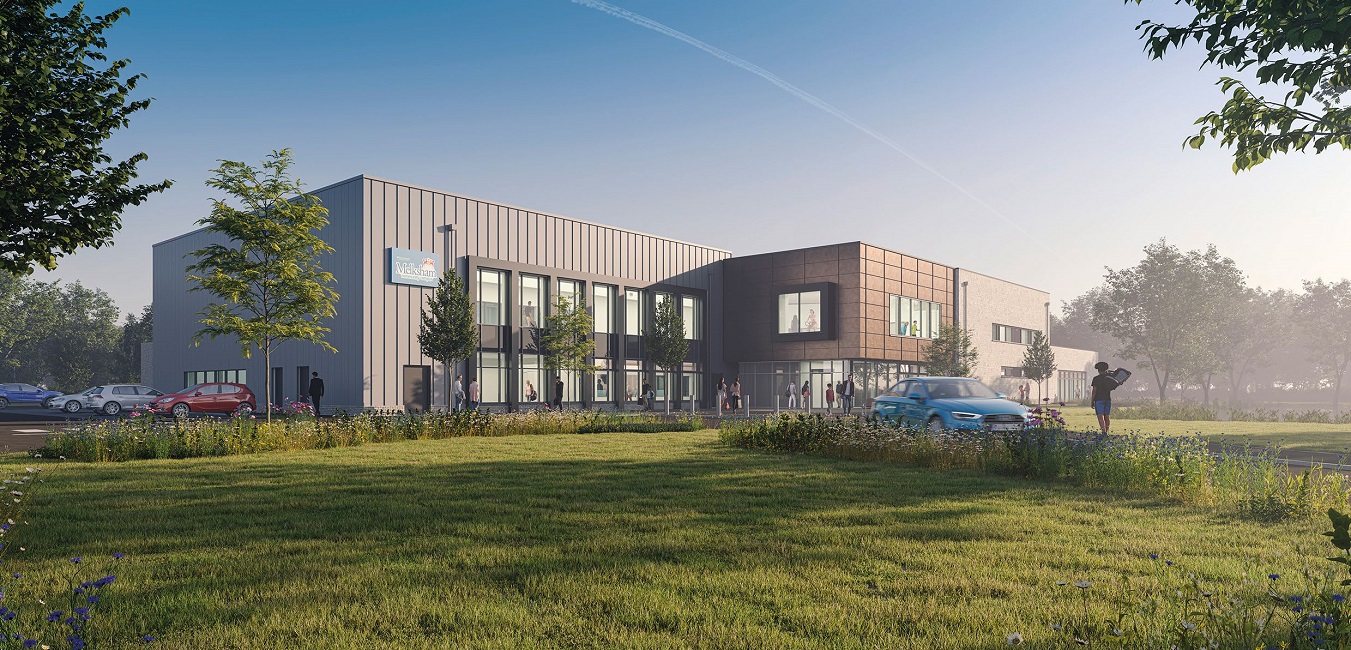 The completed £20M Melksham Community Campus will complement its surroundings