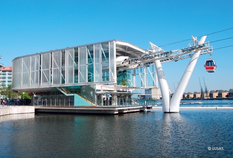 Emirates Air Line, connecting Greenwich Peninsula and The Royal Docks