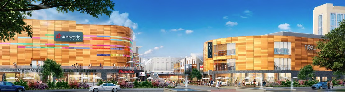 The cinema and adjacent public realm will be a focal point of the scheme