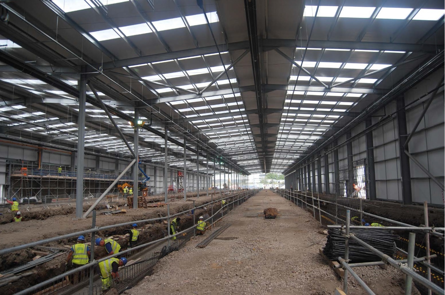 A twin portal frame was chosen as the most efficient design