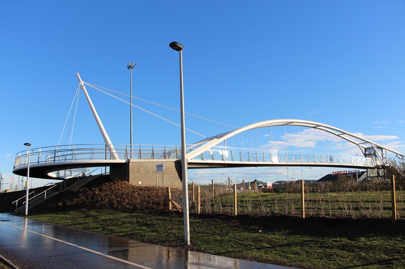 Seabraes Footbridge (Image courtesy of S H Structures Ltd.)