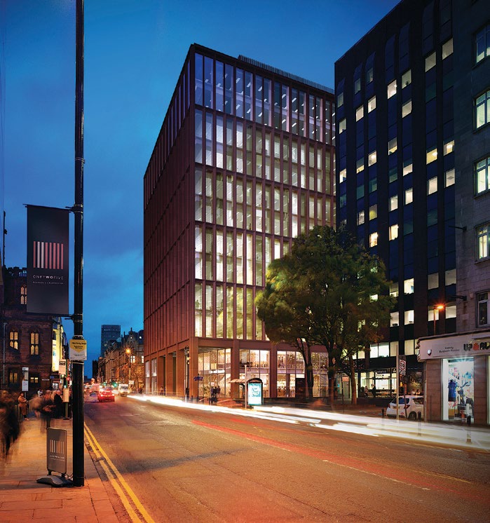 The building is the latest addition to the fast-changing city centre
