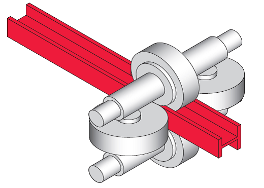 Rolling beams in a universal mill