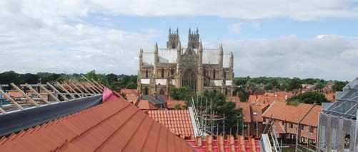 The Minster overlooks the Flemingate development