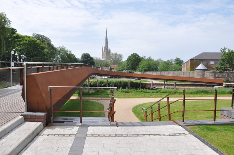 Jarrold Bridge, Norwich (Image courtesy of S H Structures Ltd.)