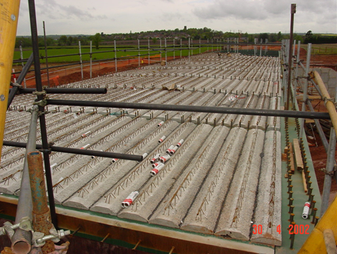 Precast concrete permanent formwork M6 Toll, Bridge 295