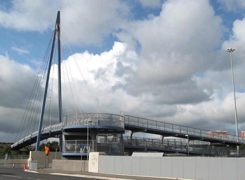 Access ramps at Hunslet Moor Footbridge, Leeds