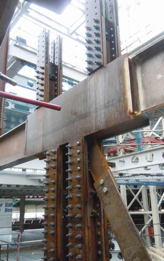 A twin column configuration was adopted for the gatehouse design