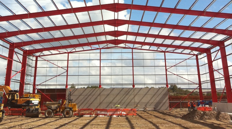 Bracing in a portal frame&lt;br&gt;
&#39;&#39;(Image courtesy of William Haley Engineering Ltd.)&#39;&#39;