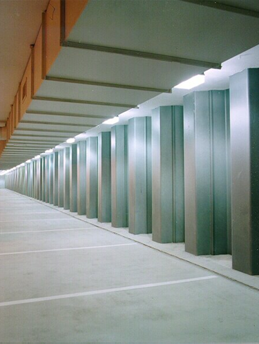 Sheet piling used in basement car parking, Bristol
