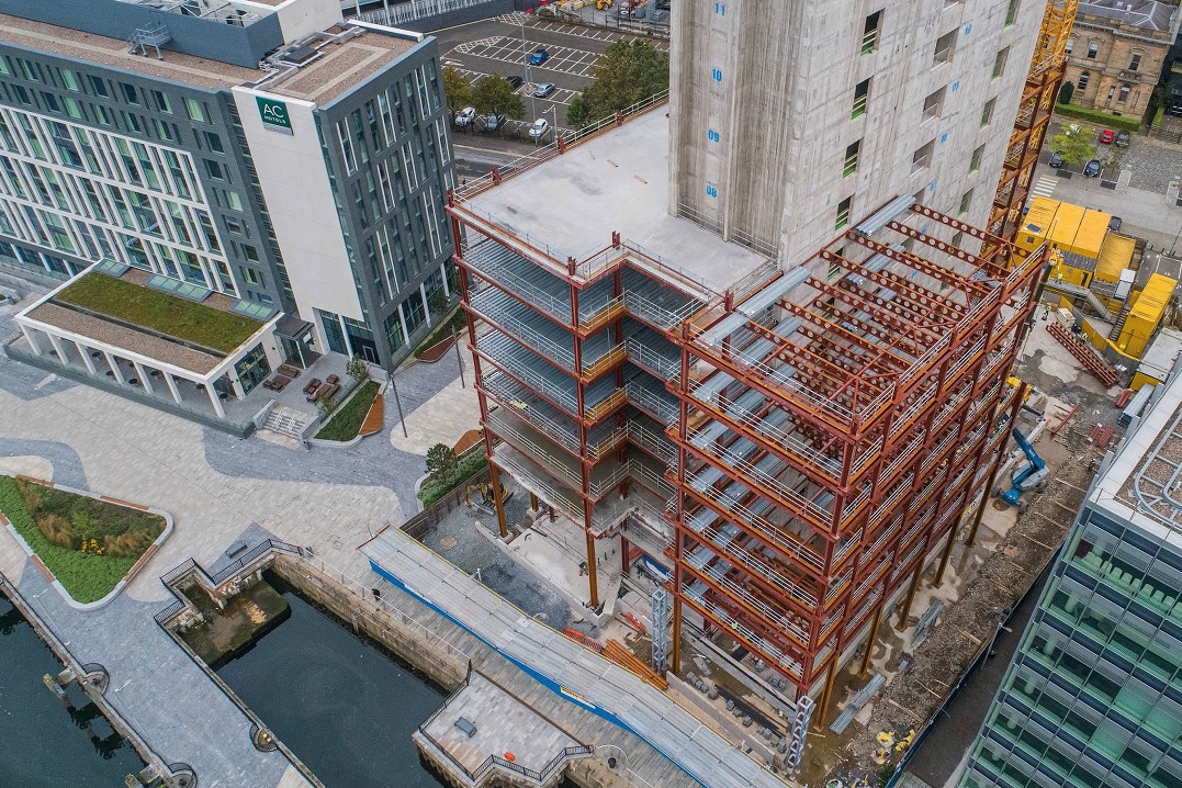 Ulster’s tallest-ever commercial development rapidly takes shape