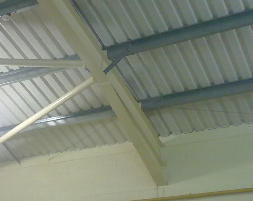 Typical haunch with restraints