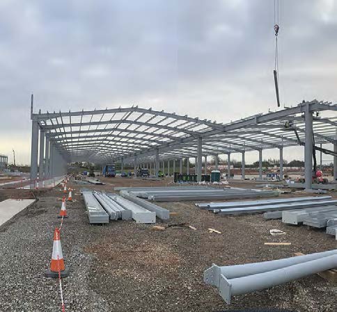 Flexibility is a key design element, as the main warehouse could accept a future mezzanine level