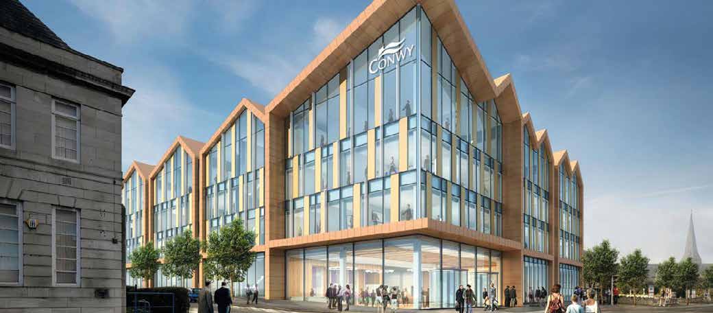 Visualisation of the completed offices