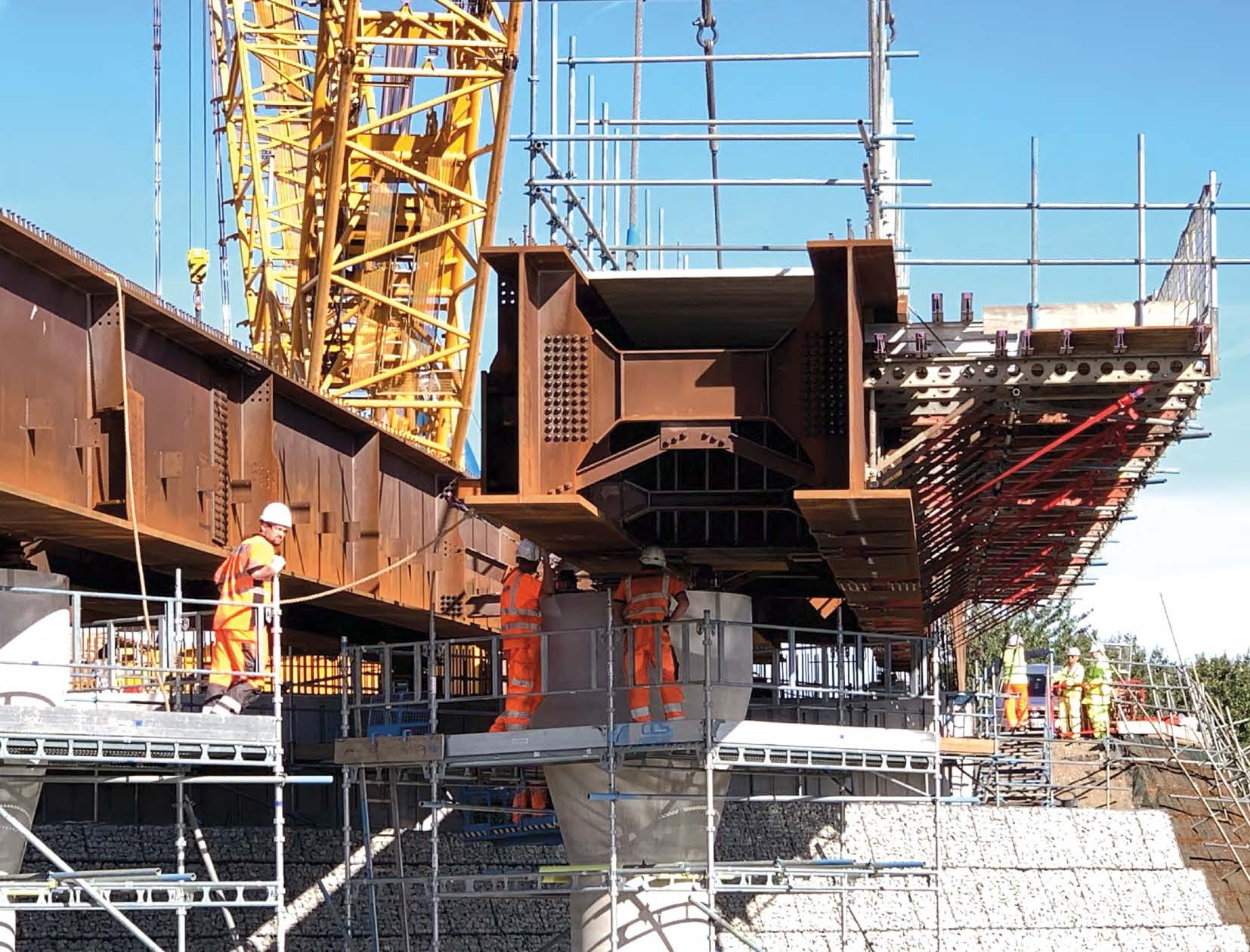 To erect the bridge, Severfield had to make 12 steel deliveries to site