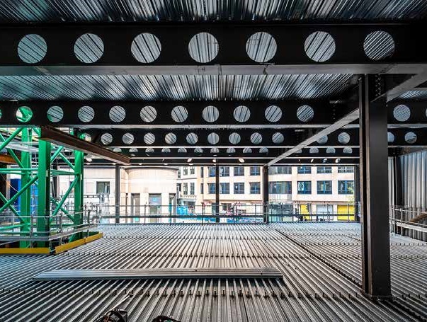 One of the seven internal columns