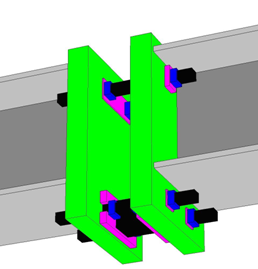 Thermal model of an Isokorb unit