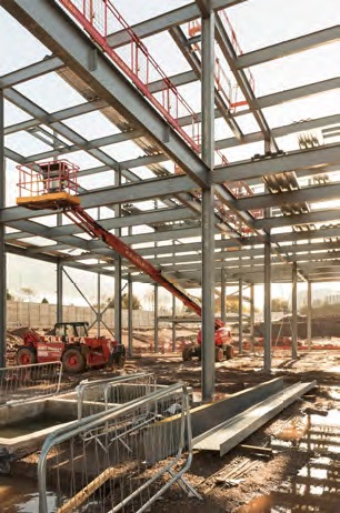 The main reason for choosing steel was speed of construction