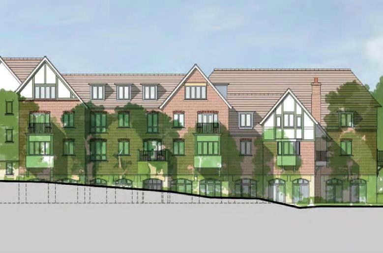 The project incorporates a 8m slope from one end of the site to the other