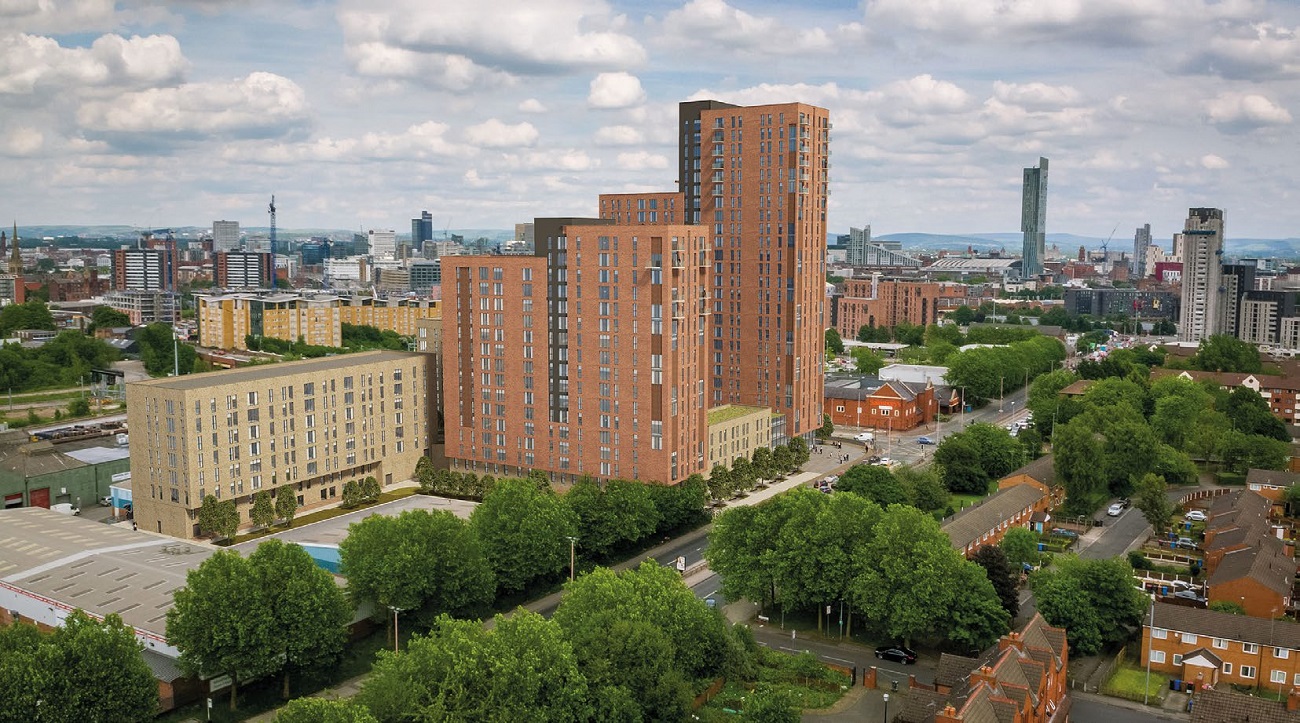 Regent Plaza comprises five residential blocks up to 26-storeys high