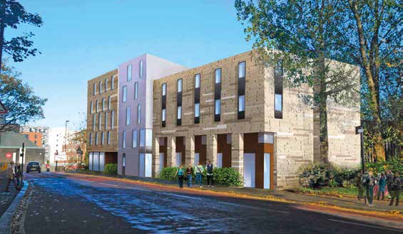 Visualisation of one of the completed blocks