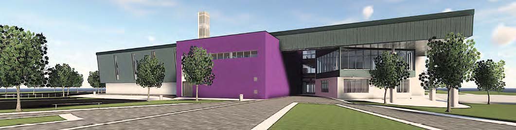 The main entrance will be located adjacent to the aquatics zone