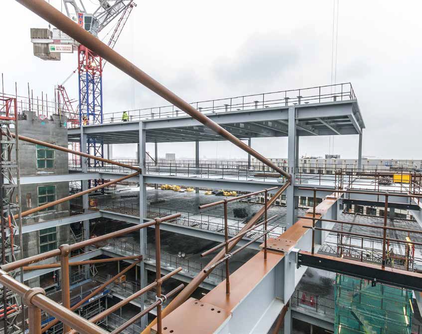 Outdoor rooftop terraces take shape