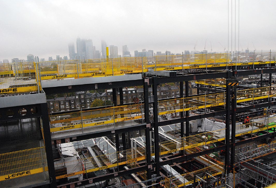 The majority of the new steelwork has been erected during the inclement winter months
