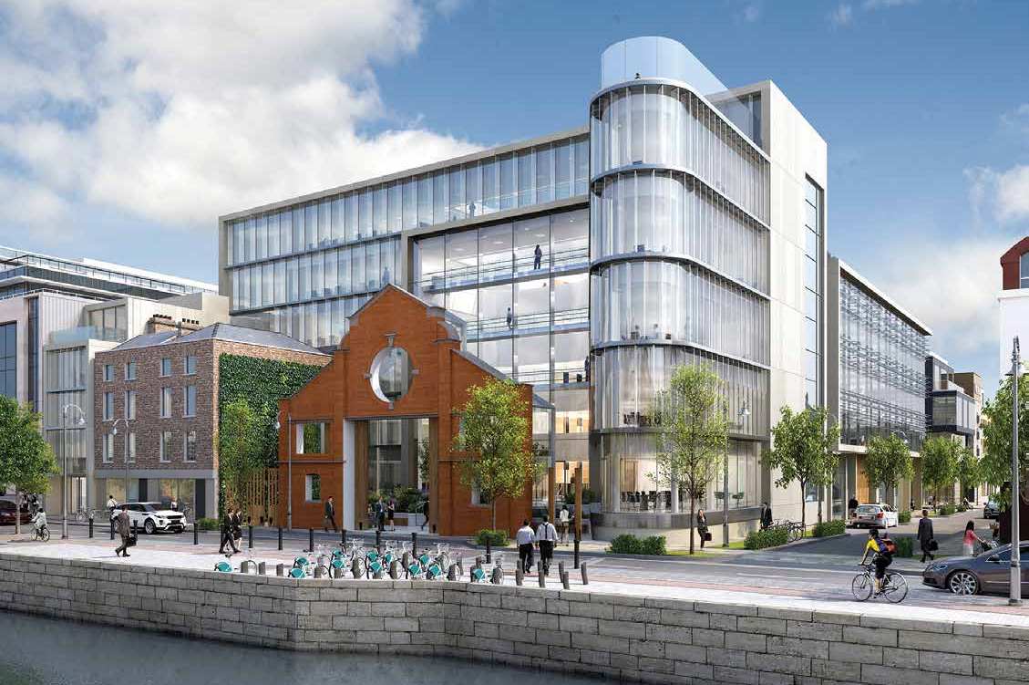 The completed building will use a retained entrance