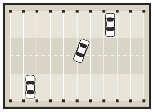 No internal columns to impede traffic flow
